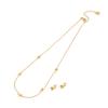 [Ice Moe] Conjunto de collar de flores de moda, collar de acero inoxidable con forma de serpiente, nueva joyería transfronteriza europea y americana N091
