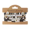 Pulsera de Cuentas con Elementos de Tenis Béisbol Baloncesto Transfronterizos Moda Deportiva Estilo Deportivo Set de Pulseras Elásticas de Arcilla Suave