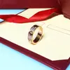 Anillo de Gipsofila Kajia Diamante Celebridad de Internet Anillo de Pareja de Acero de Titanio Joyería para Mujer Anillo de Diamante Clásico Eterno