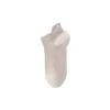 Meias Curas de Algodão Puro para Mulheres com Punhos em Formato de Orelha, Antibacterianas, Resistentes a Odores, Malha Respirável, Meias Esportivas e Casuais Sem Costura, Meias Zhuji