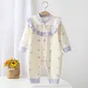 Ropa para Bebés y Niños Anyang, Mameluco de Algodón Puro, Cuello de Encaje Floral Pequeño, Ropa para Exteriores, Ropa de Princesa para Bebés Niños y Niñas