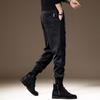 Calça Jogger de Tricô Tendência Estilo Americano de Alta Qualidade para Homens, Nova Coleção de Outono, Modelagem Solta, Cintura Elástica Esportiva, Calça Casual Harem para Homens