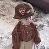 Ropa de Otoño para Bebés y Niños Estilo Coreano Conjunto Niños Atuendo Moderno Genial Ropa Guapa para Niños Overol para Niños Pequeños Conjunto de Dos Piezas