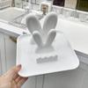 Estante creativo para tapar ollas de conejo, soporte de mesa, escurridor, estante para tablas de cortar para el hogar, espátula, estante para tapar ollas, estante de almacenamiento para tablas de cortar
