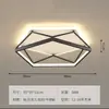 Luminária de Teto Criativa Nórdica para Quarto, Luz de Teto LED Simples e Moderna, Linhas Geométricas Vazadas, Iluminação Minimalista para Sala e Estudo