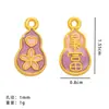 Método antiguo conservación de color color dorado gota de aceite calabaza Ruyi Ping An Alegría Mariposa Colgante diy aleación Accesorios del Festival del Bote del Dragón