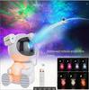 Lámpara de proyección de cielo estrellado para astronauta, linterna frontal de cabeza de robot astronauta, luz nocturna, luz de escenario, decoración de cielo estrellado