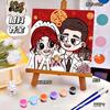 20*20 Desenho Animado Pintura a Óleo Digital DIY Colorir Pintura Decorativa Genshin Flor Pintura a Óleo Pintura a Óleo Digital Infantil Atacado