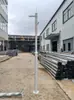 Poste de vigilância segmentado para combinação de câmeras bullet e câmeras dome 3m Poste pilar combinado para sistema de monitoramento de estrada em área residencial