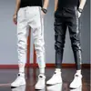 Novedad Primavera y Otoño 2022 Pantalones Finos Hasta el Tobillo para Hombre Estilo Coreano Ajustados Hasta el Tobillo Pantalones Casuales de Moda