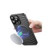 Adecuado para Funda de Teléfono Móvil Iphone16Promax Apple 14 Funda Escarchada con Tacto de Piel Ondulada 13 Cubierta Protectora con Película para Lente