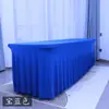 Toalha de Mesa Elástica de Fornecimento Especial 6 Casamento Banquete 6 PÉS Saia Sol Saia de Mesa Retangular com Saia Festa Toalha de Mesa à Prova de Manchas