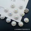 Anel Face de Zircônia Multicolor com Studs de Diamante Redondos Oito Furos Pulseira de Contas Feita à Mão DIY Colar Espaçador de Telefone Acessório Contas Céu Estrelado