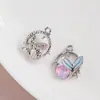 [Serie Oceánica] Colgante de Cola de Sirena Estrella de Amor Incrustada Colgante Hecho a Mano DIY Accesorios para Pulsera Collar