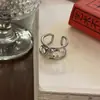 Corea del Sur Dongdaemun Anillo de Metal Minimalista de Moda Elegante Versátil Estilo Frío Anillo Abierto Accesorios para Anillos