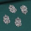 Plata de ley 925 negro tinta nube auspiciosa murciélago anillo doble accesorios vintage DIY hecho a mano material de cuentas accesorios joyería al por mayor