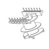 Transformador esqueleto de motor de potência PQ5050 esqueleto de transformador PQ50 esqueleto de slot duplo PQ5050 vertical 7-7