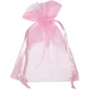 Bolsa de organza rosa 08X10cm