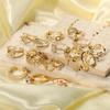 Venda Quente Transfronteiriça Europeia e Americana Luz de Luxo Banhado A Ouro Cobre Zircônio Anel de Abertura Personalidade Moda High-end Jóias Mulheres Atacado