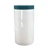 Tarro de plástico blanco para dulces de Guangzhou en stock, 89 hilos, 1000 ml, diámetro grande, a prueba de luz, grado alimenticio, boca ancha