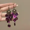 Brincos de Borla de Concha Agulha de Prata para Mulheres 2026 Novos Brincos de Estilo Nicho com uma Sensação de Luxo Leve e de Alta Qualidade, Brincos Versáteis Atacado