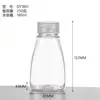 Fabricante 250g 500g Caja de Plástico para Mascotas con Tapa abatible, Mismo Estilo que Hema y Pando, Botella de Plástico para Miel con Válvula de Silicona Plana