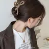 Presilha Grande de Tubarão para cabelo de mulher, grampo de cabelo, acessório de cabelo, presilha com laço de fita Maillard, toque de alta qualidade