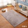 Alfombra de pelo de conejo de imitación de alta densidad y alta calidad, personalizada, de múltiples pesos, con base de tela de algodón de plástico antideslizante.