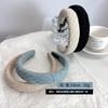 Celebridad de Internet estilo Chanel top alto de calavera diadema ancha para mujer acabado de cabello suelto diadema otoño e invierno diadema de estilo retro tocado producto de moda