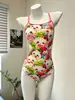 Traje de baño de una sola capa para mujer Lycra Cepillado Una pieza Dulce Ajustado Espalda descubierta Niña de dibujos animados Profesional Natación en piscina Traje de baño