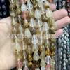Gotas de água de pedra natural contas soltas Ágata de cristal furo reto gotículas de água lisa diy hairpin acessórios para cabelo produtos semi-acabados atacado