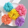 Corda de cabelo de cor doce DIY fivela semi-acabada verão infantil faixa de cabeça material de pasta alta elástico acessórios de faixa de cabelo corda de cabelo