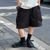Roupas Infantis Aimo Beibei Algodão Lavável Durável Shorts Cargo para Crianças com Bolsos Grandes para Meninos e Meninas 2026 Shorts Retrô de Verão