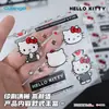 Guangbo Stationery Pegatinas de Cristal Originales Sanrio Hello Kitty Diseño de Gato Kt Pegatinas Decorativas DIY para Funda de Teléfono
