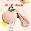 Colgante de Fruta de Cuero Creativo Dibujo Animado Lindo Melocotón Limón Llavero Adorno para Bolso Regalo para Mejores Amigos Venta al por Mayor