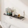 Estante de pared tabla de madera de una sola tabla sala de estar mesita de noche estante de soporte sin perforación estante flotante de pared para el hogar