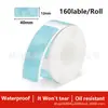 Pegatinas térmicas mini de vacaciones, aptas para impresoras D30/D35/P15, son autoadhesivas, papel térmico de etiquetas de colores para Navidad