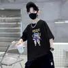 Camiseta de Manga Corta Estilo Coreano para Niños Modelo Nuevo 2026 para Niños Pequeños Camiseta de Algodón Puro Elegante de Dibujos Animados para Verano Camiseta de Moda