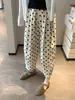 Pantalones de Lunares Pantalones Harem para Mujer 2026 Nuevos de Verano Finos Cortos Holgados de Pierna Ancha Estilo Casual Perezoso