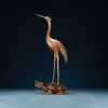 Adornos de Tortuga y Grulla de Cobre Cabeza de Dragón Chino Tortuga y Grulla Adornos Creativos para Decoración del Hogar Regalos de Cumpleaños