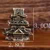 Micro Paisaje Chapado en Cobre, Pabellones de Estilo Antiguo, Rocallas, Torres Antiguas, Adornos de Bonsái, Decoraciones de Modelo en Miniatura de Arquitectura Antigua Estilo Chino