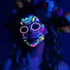 Adesivos de Tatuagem à Pronta Entrega com Folha Dourada e Adesivos Faciais Fluorescentes, Novos Adesivos de Tatuagem para Festa Neon de Halloween de Venda Quente Transfronteiriça