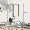 Estante multifuncional para bolígrafos, estante de almacenamiento para pinceles, estante de almacenamiento vintage para caligrafía, portalápices para colgar pinceles
