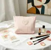 Bolsa de Maquillaje Fresca de Nuevo Estilo con Lazo Transfronteriza, Bolsa Organizadora de Productos para el Cuidado de la Piel, Bolso de Mano de Compras, Bolsa de Almacenamiento de Gran Capacidad