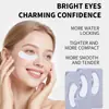 Parche de Mascarilla para Ojos de Colágeno Transfronterizo, Hidratante, Humectante y Aclarador de Ojeras, Parche de Mascarilla para Ojos Liofilizada con Polipéptidos, Empaque Desnudo
