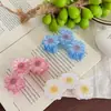 YHJ Accesorios para el Cabello Nuevo Clip para el Cabello de Flor de Margarita Fresca para Niñas, Pinza de Tiburón Estampada Colorida, Accesorio para el Cabello Dulce y Elegante