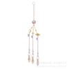 Apanhador de Sol e Lua Artesanato de Jardinagem Decoração de Quarto Dourado Sonho Cor AB Ponto de Cor Combinação de Estrela e Lua Pingente de Cristal