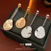Pendientes asimétricos de plata con baño de oro real de 18 quilates, aretes de moda europeos y americanos versátiles y sencillos, pendientes de lujo ligero de alta gama
