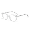 Gafas de Celebridad de Internet Personalizadas Sin Maquillaje Ins Anti-Luz Azul para Miopía para Hombres y Mujeres 87009 Retro Europeo y Americano Ojo de Gato Montura Negra Lentes Planos