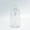 Botella Plástica Redonda de Hombro Espesada PET 400ml Tipo Push para Gel Hidroalcohólico, Bomba para Loción, Botella de Empaque para Gel de Ducha, Lavado y Cuidado